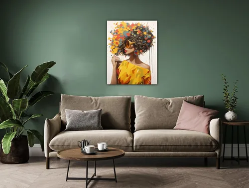 Miniatura 192 de Arte de pared afroamericano, decoración de rey y reina bailarín negro para sala de estar, arte de pareja de amor negro para dormitorio, lienzo