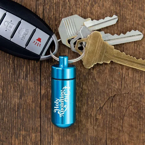 Miniatura 3 de Kit de accesorios para botella de aceite de unción, contenedor de llavero aguamarina, cuentagotas de plástico y pequeño frasco de vidrio vacío
