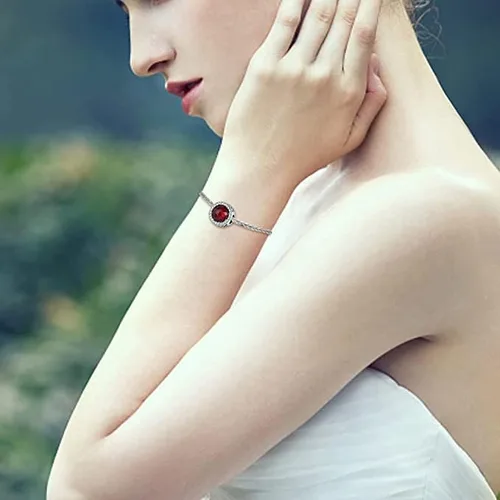 Miniatura 3 de LNQOBU Dijes de cristal de Murano para pulsera de plata de ley 925, dije redondo en forma de corazón para pulseras y collares de mujer