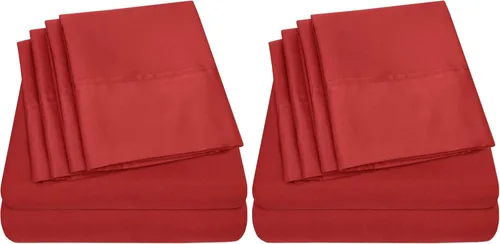 Miniatura 56 de Sábanas de cama tamaño California King – 6 piezas 1500 Supreme Collection Juego de sábanas de microfibra cepillada fina con bolsillos profundos Aqua