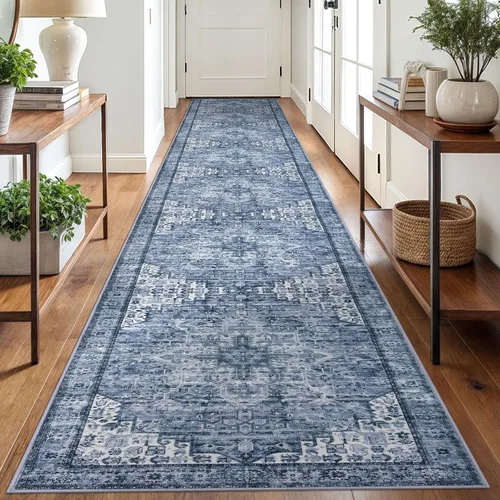 Miniatura 108 de SIILOOM Alfombra lavable de 2 x 3 pies, alfombra suave color taupe ceniza para entrada, tapete antideslizante para puerta de interior, tapete