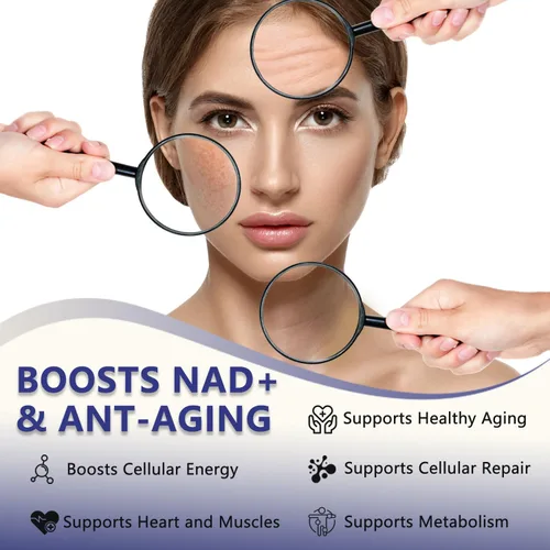 Miniatura 4 de Suplemento liposomal NAD para mujeres, suplemento líquido NAD con resveratrol, antioxidante natural, apoyo al metabolismo energético y salud