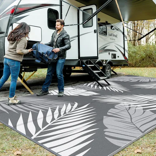 Miniatura 60 de GENIMO - Tapete reversible e impermeable para patios y exteriores, oferta, paja de plástico, para áreas grandes, campamentos, RV, pícnics, terrazas