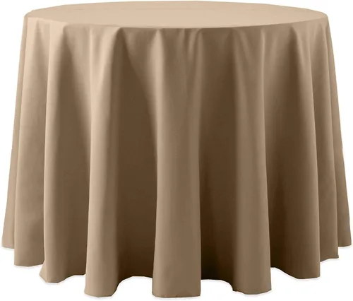 Miniatura 11 de Ultimate Textile Cotton-Feel - Mantel redondo de 90 pulgadas para comedor, color berenjena, color morado