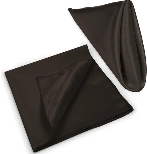 Miniatura 8 de Ultimate Textile -1 docena de servilletas reversibles Shantung Satin - Majestic - Servilletas de tela Majestic de 17 x 17 pulgadas, color marrón