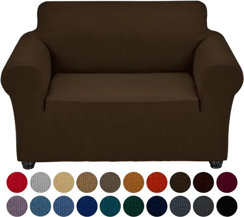 Miniatura 22 de Joccun Funda Elástica para Silla Sofá, Funda de Sofá de 1 Pieza Tela Jacquard de Spandex con Parte Inferior Elástica, Protector de Muebles Lavable