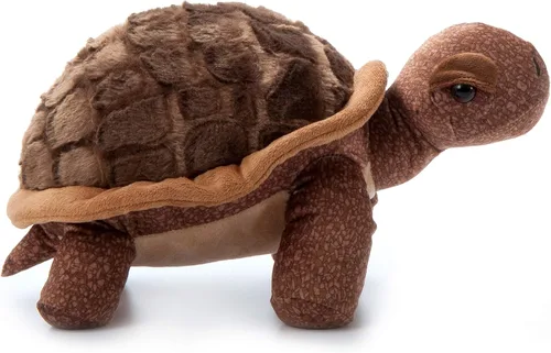 Miniatura 8 de The Petting Zoo Peluche de tortuga, regalos para niños, animales salvajes del zoológico Onez, juguete de peluche de tortuga de 14 pulgadas