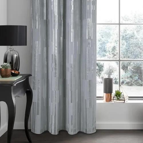 Miniatura 2 de always4u Cortinas de terciopelo suave de 108 pulgadas de largo con estampado de papel de aluminio de lujo, cortinas de dormitorio de eficiencia