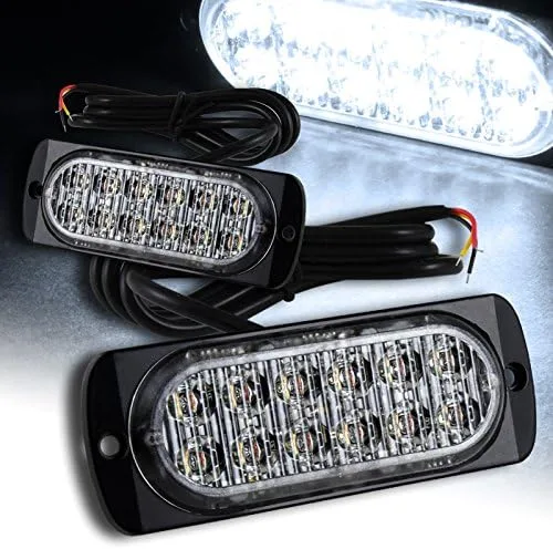 Luces estroboscópicas LED de emergencia, 2 luces estroboscópicas de advertencia de emergencia de advertencia de luz estroboscópica de advertencia de