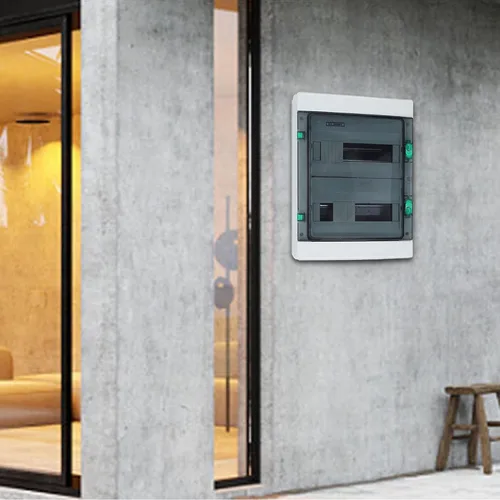 Miniatura 5 de Caja de distribución de 24 vías Caja de distribución de carril DIN recinto eléctrico para interior y exterior eléctrico