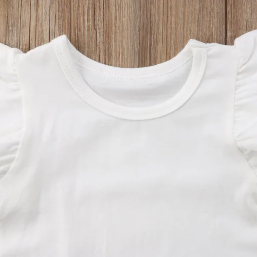 Miniatura 5 de Mubineo - Camiseta de manga corta para bebé, algodón, diseño liso