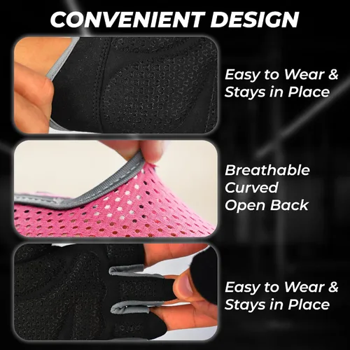 Miniatura 2 de Guantes de entrenamiento FIGHTSENSE para hombres y mujeres, guantes de levantamiento de pesas con palma acolchada de silicona antideslizante
