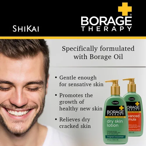 Miniatura 4 de ShiKai Crema de manos Borage Therapy (2.5 onzas) Hidratante sin fragancia para manos y cuerpo Loción de alivio rápido para piel seca Con avena