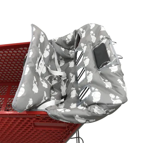 Miniatura 3 de Funda doble para carrito de compras para hermanos bebés con funda de transporte. Plegable para tiendas de comestibles al por mayor como Costco SAMS