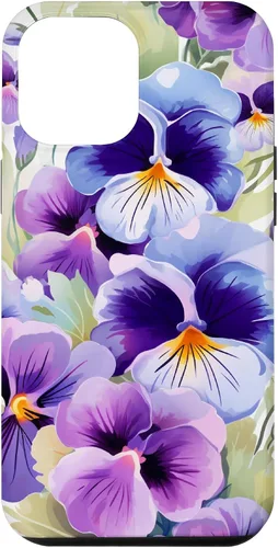 Miniatura 26 de Pansy Flower Pattern Floral Case for iPhone 17