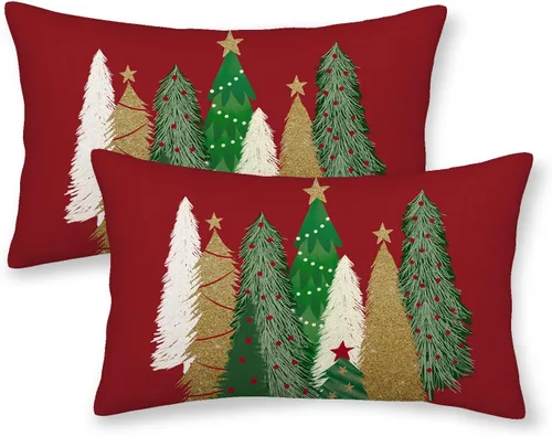Miniatura 44 de AEIOAE - Juego de 2 fundas cuadradas de almohadones de lino para otoño con calabaza en tono naranja quemado y blanco, para decoración al aire libre