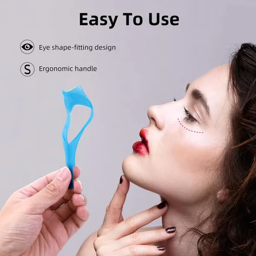 Miniatura 4 de WLLHYF 3 Pack Mascara Shield Guard Makeup Eyelash Buddy 3 in 1 Eye Lash Applicator Tool Beauty Cosmetic Mascara Separator Comb Plastic Lashes