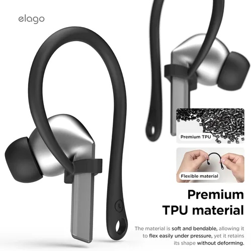 Miniatura 3 de elago Ganchos para las orejas diseñados para accesorios de auriculares Samsung Galaxy Buds 3 y Galaxy Buds 3 Pro, antideslizantes, diseño
