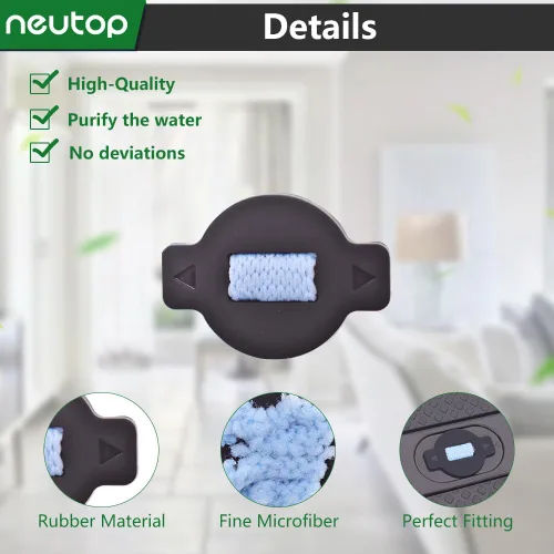 Miniatura 5 de Juego de almohadillas de microfibra lavables para trapear húmedas, kit de tapas de mecha de agua compatible con iRobot Braava 320 380 381 380T 390