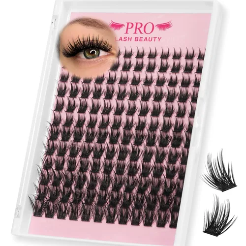 Miniatura 18 de Extensiones de pestañas postizas en abanico 6D-D-0.10-0.50 pulgadas, extensiones de pestañas postizas de volumen con tallo largo .07 .10, abanicos