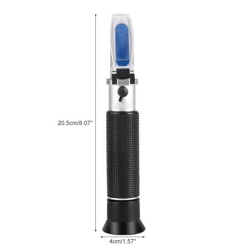 Miniatura 3 de Refractómetro de alcohol para porcentaje de volumen de alcohol espirituoso, probador de alcohol de mano con compensación automática de temperatura