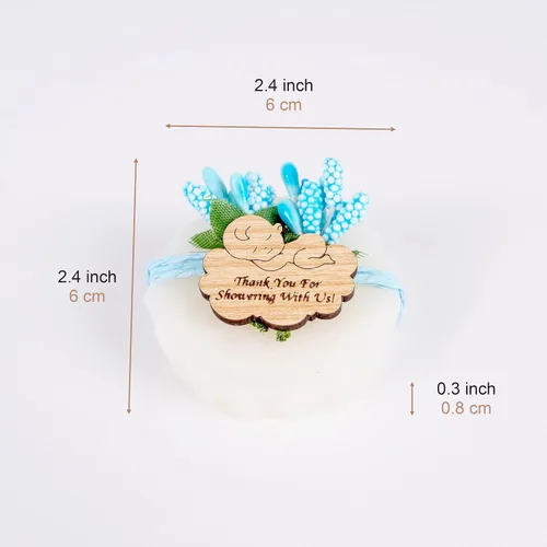 Miniatura 2 de HTF - Paquete de 10 decoraciones de baby shower, regalos de baby shower, mini jabón vegano perfumado hecho a mano, baby shower para niños