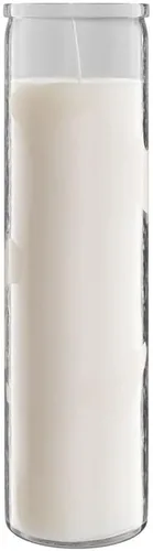 Miniatura 31 de Simply Soson - Velas de pilar blancas de 2x8 pulgadas de 7 días en vidrio, juego de 3, hasta 90 horas de tiempo de quemado, sin fragancia, velas
