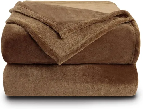 Miniatura 33 de NANPIPER manta decorativa gruesa y ultrasuave de microfelpa, para todas las estaciones, manta peluda de microfibra prémium para sofá y sillón, Coral