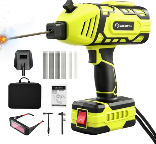 Máquina de soldadura portátil de mano de 110 V con inversor IGBT, corriente ajustable de 5 niveles 20-120 A, diseño compacto y ligero para soldador