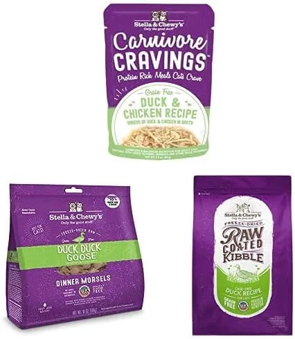 Miniatura 3 de Stella & Chewy's Chicken Superpack - Bolsas húmedas, bocados de cena liofilizados y paquete de comida seca para gatos