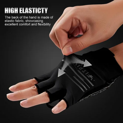 Miniatura 2 de Guantes de ciclismo para hombres y mujeres, guantes de ciclismo de medio dedo, guantes de entrenamiento adecuados para deportes al aire libre