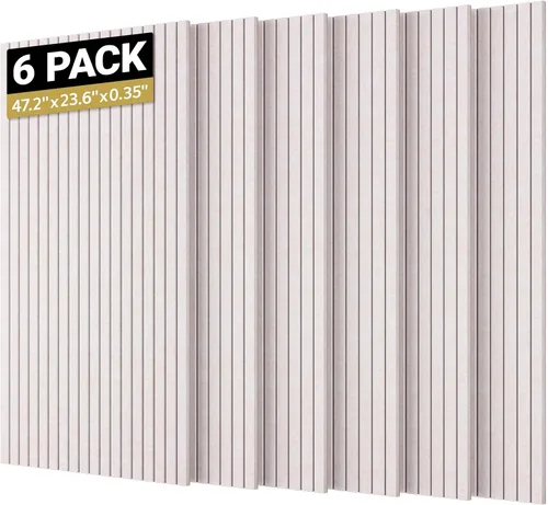 Miniatura 17 de TONOR Paneles de pared acústicos de doble capa autoadhesivos de alta densidad, paquete de 4 paneles de 47.2"x23.6"x0.72", paneles grandes de pared