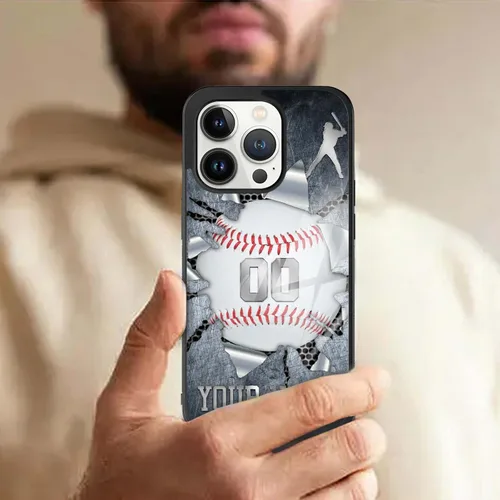 Miniatura 8 de Fundas de teléfono personalizadas con nombre, diseño vintage con textura de metal para iPhone 6, 7, 8, 11, 12, 13, 14, 15, 16, 17 Pro Max Plus Mini