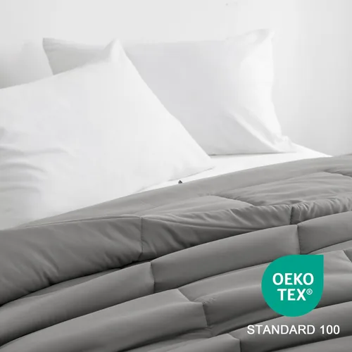 Miniatura 7 de NTBAY - Edredón tamaño king, acolchado, para todas las estaciones, plumón alternativo, con pestañas en las esquinas, ropa de cama para todo el año