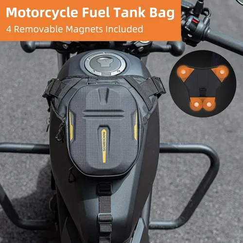 Miniatura 3 de ROCKBROS Bolsa de pierna larga 3 en 1 para motocicleta, bolsa magnética para tanque de motocicleta, bolsa de piernas multifunción, para hombres