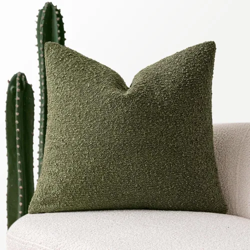 Miniatura 27 de MIULEE Funda de almohada texturizada con diseño de boucle, color azul aguamarina, funda de almohada lumbar sólida, decorativa de primavera, suave