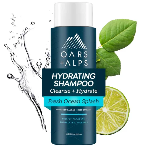 Miniatura 11 de Oars + Alps Juego de champú y acondicionador para el cabello sin sulfato para hombres y mujeres, infundido con extractos de algas y algas, nutritivo