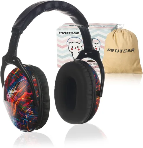 Miniatura 29 de Auriculares con cancelación de ruido para niños, protección auditiva NRR de 25 dB, reducción de ruido, a prueba de sonido para niños, orejeras