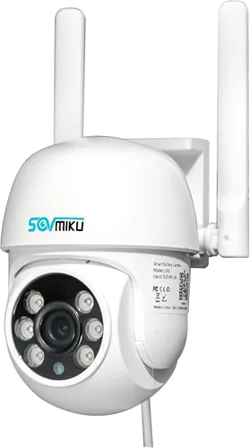 Miniatura 10 de SOVMIKU 2CA3 AI Auto Tracking 2K Cámara de seguridad inalámbrica para exteriores, audio bidireccional, fácil de configurar, cable de alimentación
