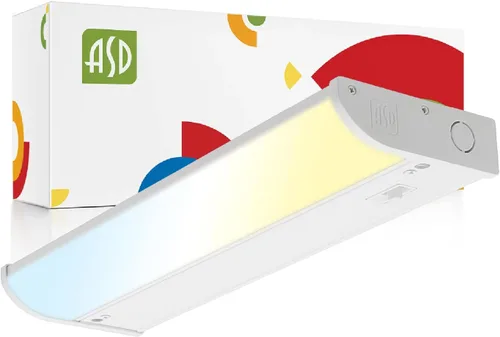 Miniatura 11 de ASD Iluminación LED para debajo del gabinete, 9 pulgadas, 3 W, 202 LM, luces regulables cableadas para debajo del gabinete para cocina, 3000 K