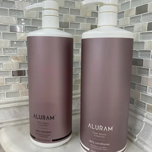Miniatura 2 de ALURAM Acondicionador diario de agua de coco para hombres y mujeres, hidratación limpia y brillo para todo tipo de cabello, 33.8 onzas líquidas