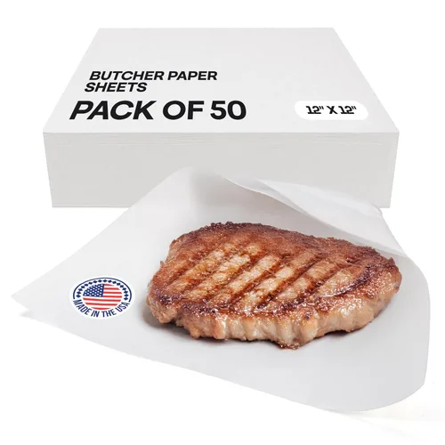 Miniatura 10 de Papel de carnicero negro de 18 x 2160 pulgadas (180 pies) – Rollo de papel de carnicero natural hecho en Estados Unidos para carne y pescado, sin