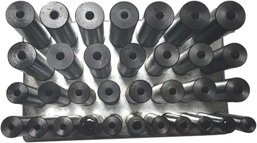 Miniatura 2 de 33pc centro transferencia punzones conjunto maquinistas herramienta punzón soporte tratado calor acero negro óxido industrial acabado