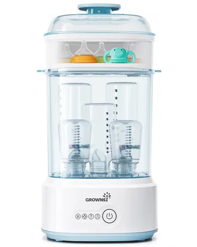 Esterilizador y Secador de Biberones, Esterilizador Eléctrico Compacto de Vapor para Biberones de Bebé (Esterilizador de Biberones), Desinfectante