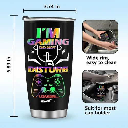 Miniatura 6 de Jekeno Vaso de regalo para niños, hombres, niños, adolescentes, control de juegos, regalo de Pascua, cumpleaños, Navidad, hijo, marido, padre, papá