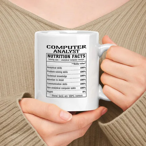Miniatura 112 de Employee Apreciation Gift For Administrator Información nutricional, White 11oz Ceramic Mug