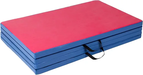 Miniatura 5 de Polar Aurora - Esterillas de gimnasia plegables de 4 pies x 10 pies x 2 pulgadas, para ejercicio aeróbico, estiramiento y yoga
