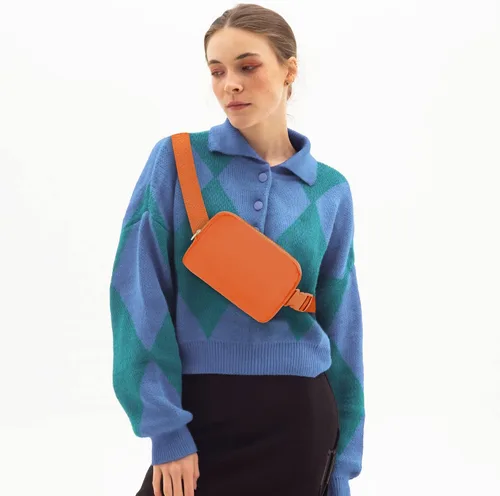 Miniatura 106 de Riñonera cruzada para mujeres y hombres, bolsa para cinturón para senderismo con correa ajustable, riñonera para correr, entrenamiento, deportes