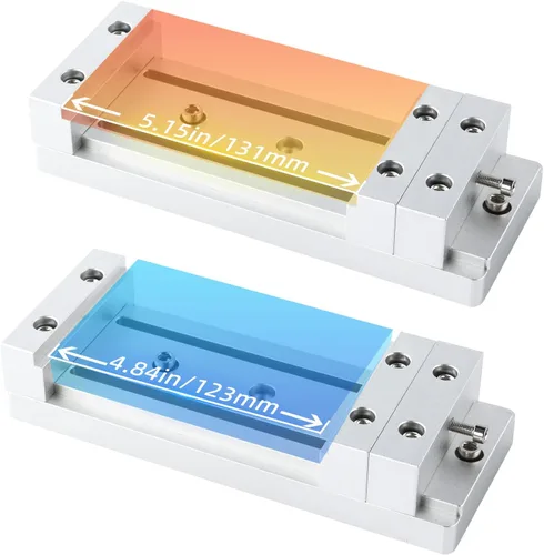 Miniatura 3 de FoxAlien Mini Tornillo de Banco de Perfil Bajo Abrazadera de Sujeción Mesa de Trabajo para FoxAlien 3018, Masuter 3, Masuter Pro, 3S, XE-PRO