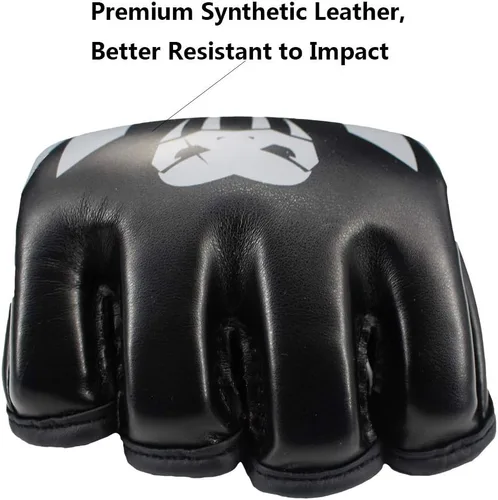 Miniatura 2 de SOTF Guantes de boxeo para adultos, guantes de entrenamiento de artes marciales mixtas, guantes de boxeo de lucha y dedos abiertos para mujeres